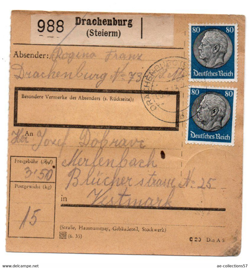 Allemagne  //  Colis Postal  //   De Drachenburg - Briefe U. Dokumente