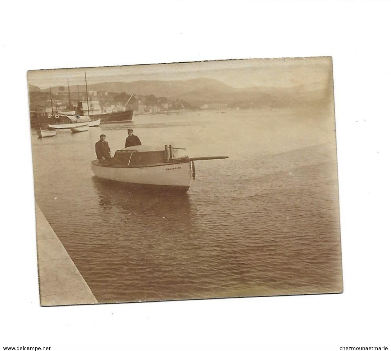 BANDOL ET LE BATEAU L EGLANTINE - PHOTO 5*6.5 CM - Boats