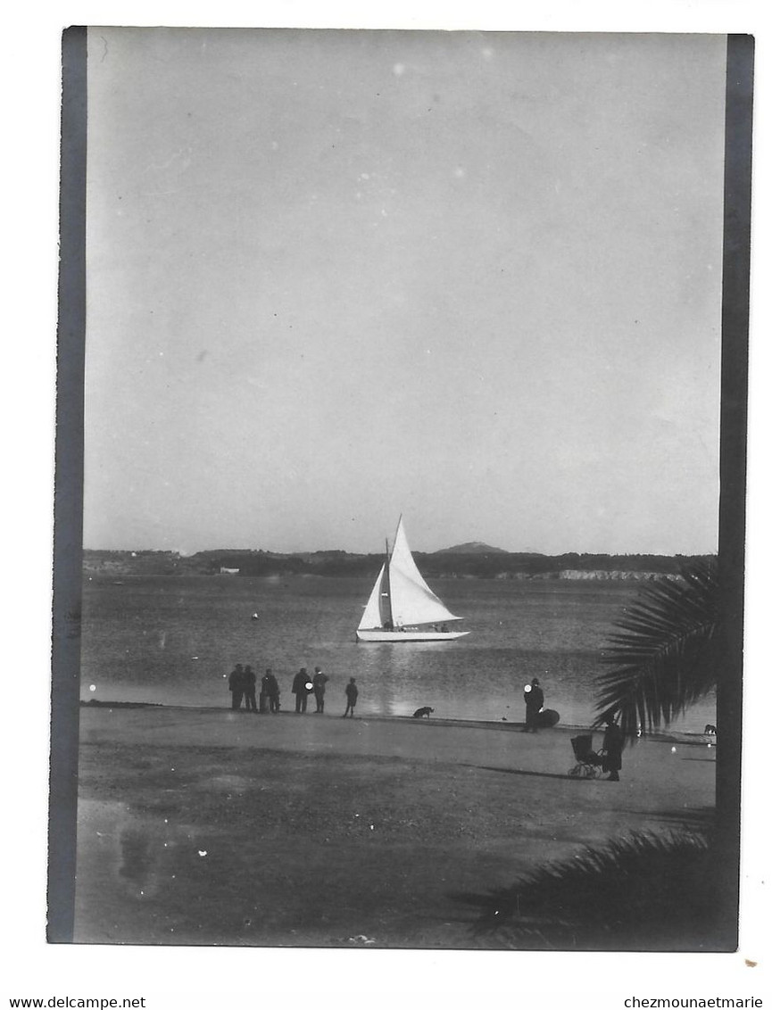 BANDOL LE BATEAU L EGLANTINE EN 1922 - PHOTO 12*9 CM - Barcos