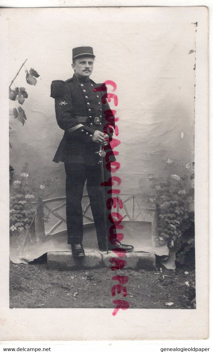 87-ST PRIEST TAURION- EUGENE BOUDEAU MILITAIRE EPEE UNIFORME -RARE CARTE PHOTO ORIGINALE  BOUDEAU SAINT PRIEST TAURION - Saint Priest Taurion