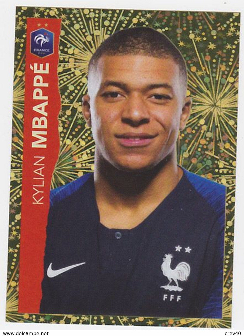 Autocollant Panini Intermarché Football - Brillante N° 26, Kylian Mbappé - Edición Francesa