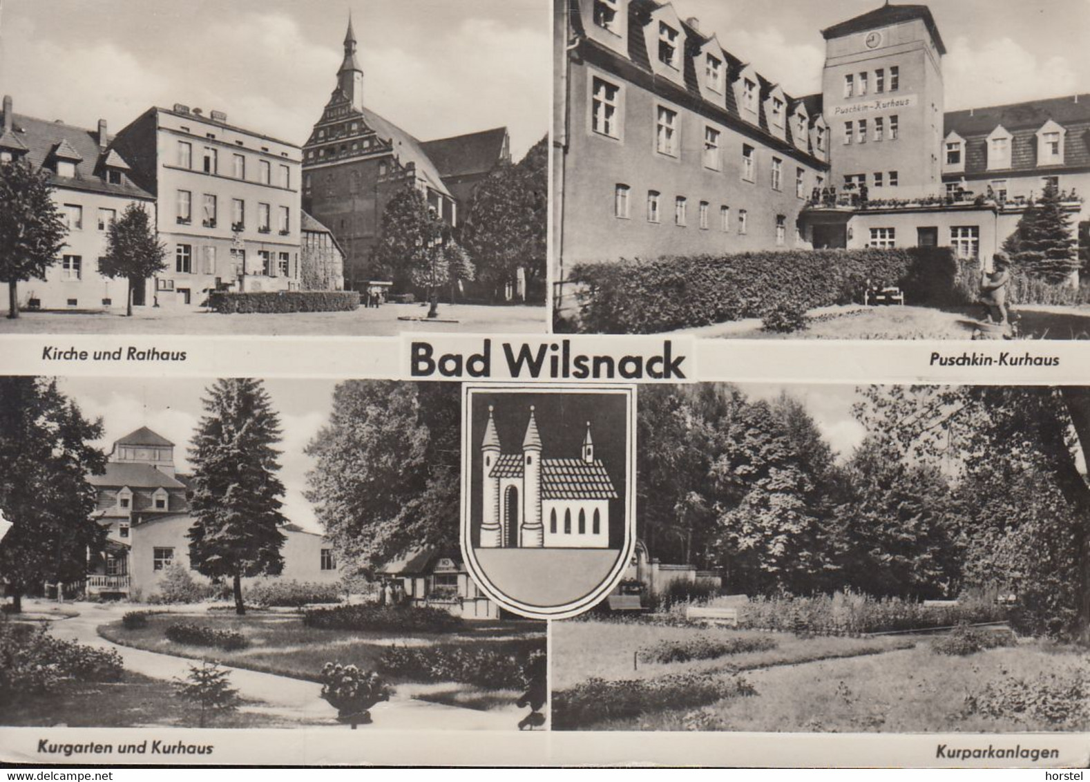 D-19336 Bad Wilsnack - Alte Ansichten - Kurgarten - Puschkin-Kurhaus - Rathaus - Nice Stamp (20.03.1961) - Bad Wilsnack