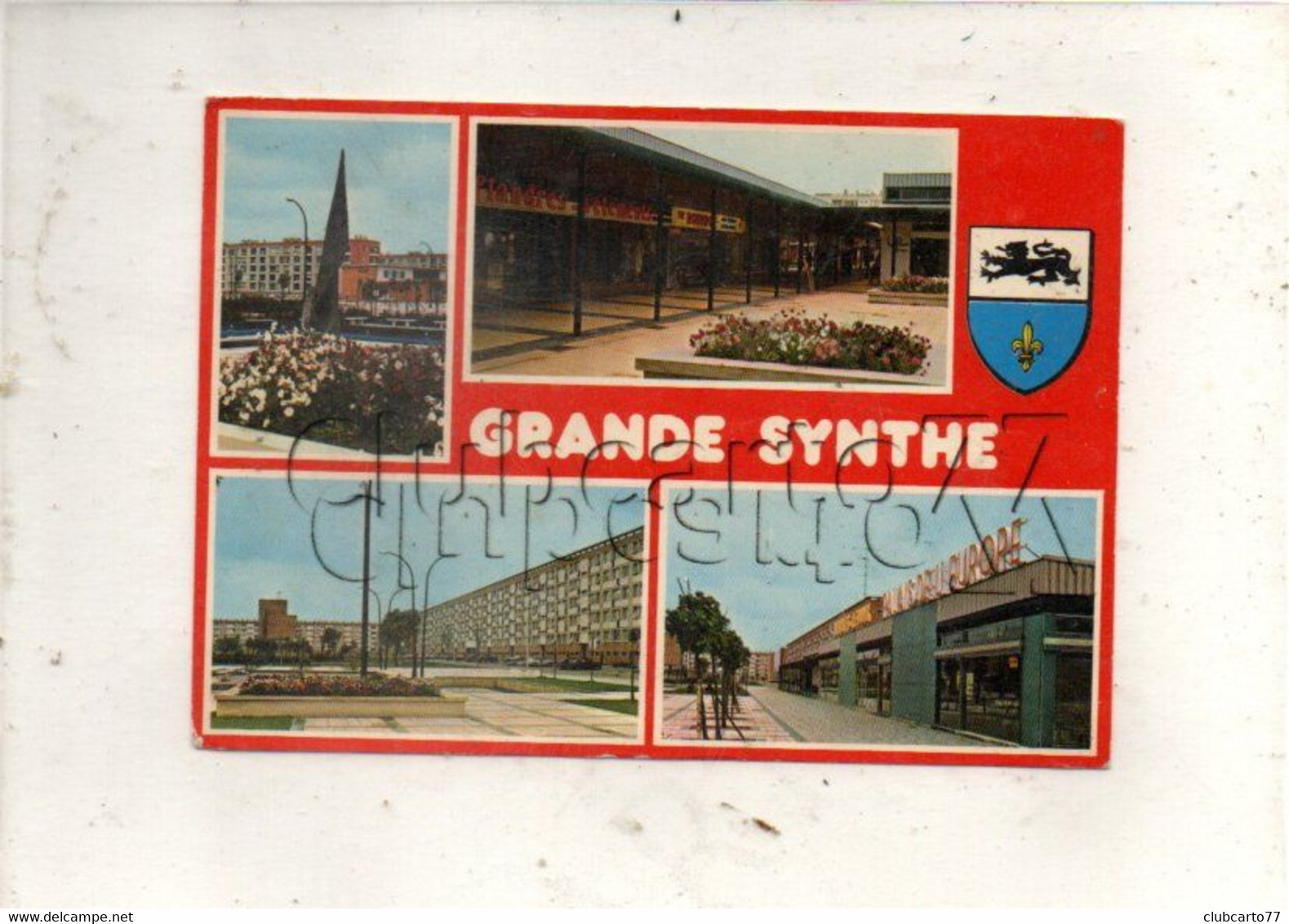 Grande-Synthe (59) : 4 Vues De La Nouvelle Ville Dont GP Magasin "Flandres Vêtements" En 1987 GF. - Grande Synthe