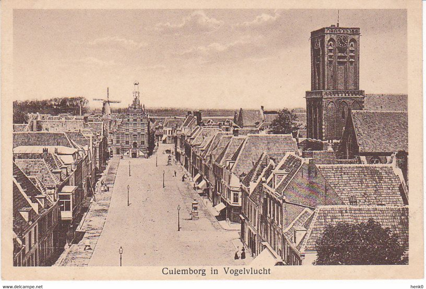 Culemborg Markt In Vogelvlucht Vanaf De Poort J2706 - Culemborg