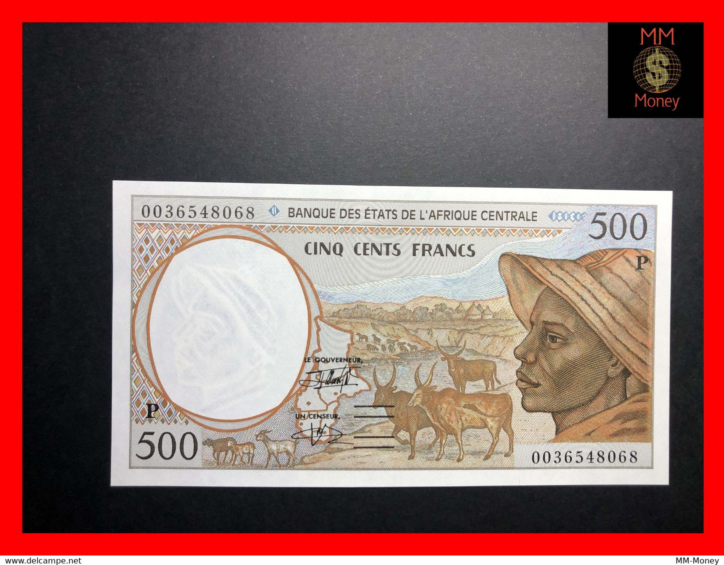 C.A.S CENTRAL AFRICAN STATES CHAD 500 Francs 2000  P. 601  P G   [MM-Money] - Tsjaad