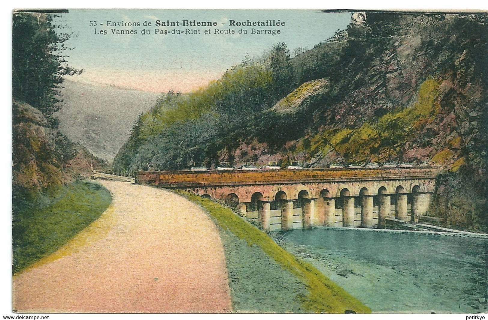 42 - Rochetaillée, Env. De St-Etienne, Les Vannes Du Pas-du-Riol Et Route Du Barrage - Rochetaillee