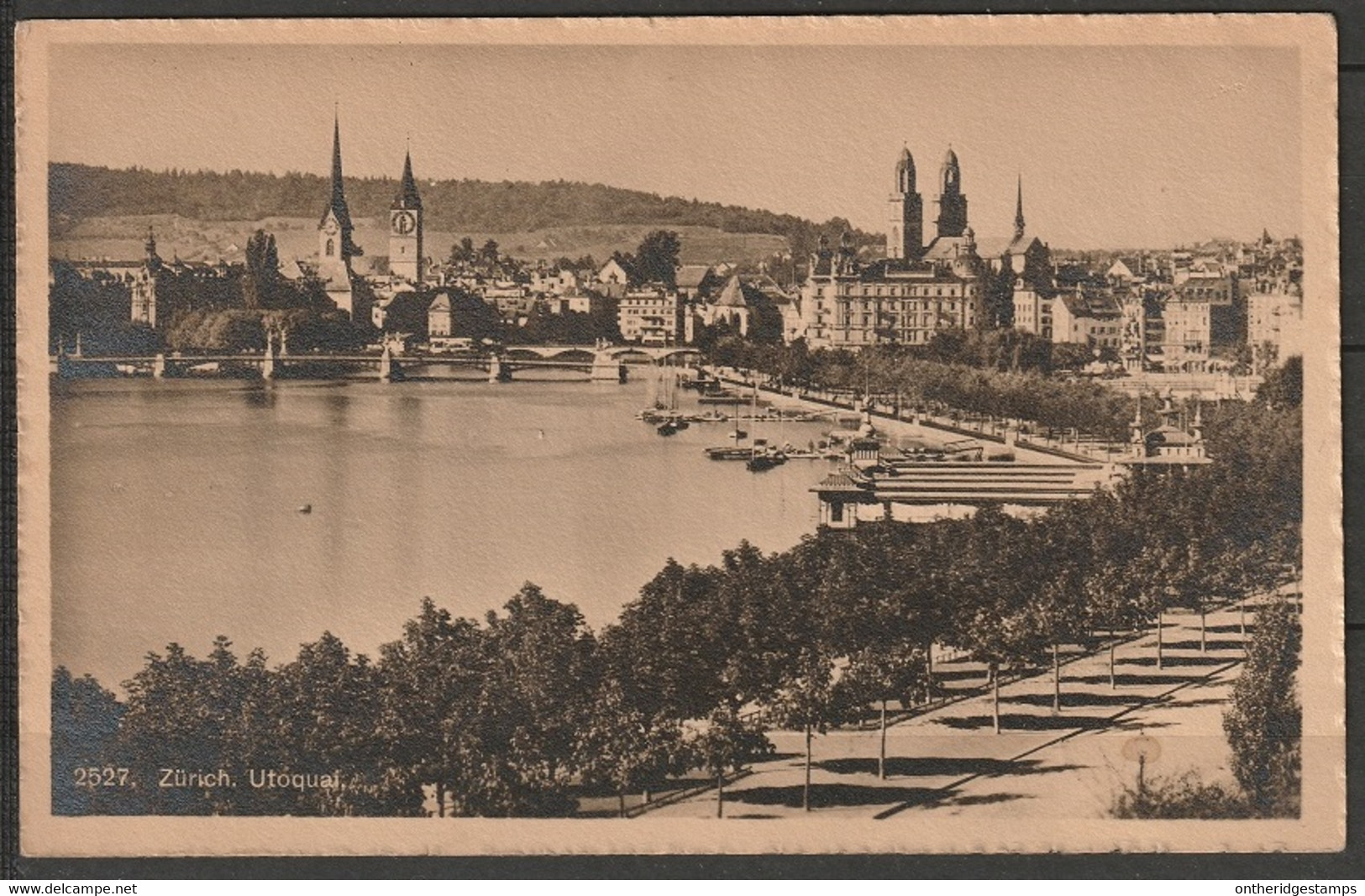 Switzerland Zurich Utoquai & View Of City 1910 Mailed - Zürich