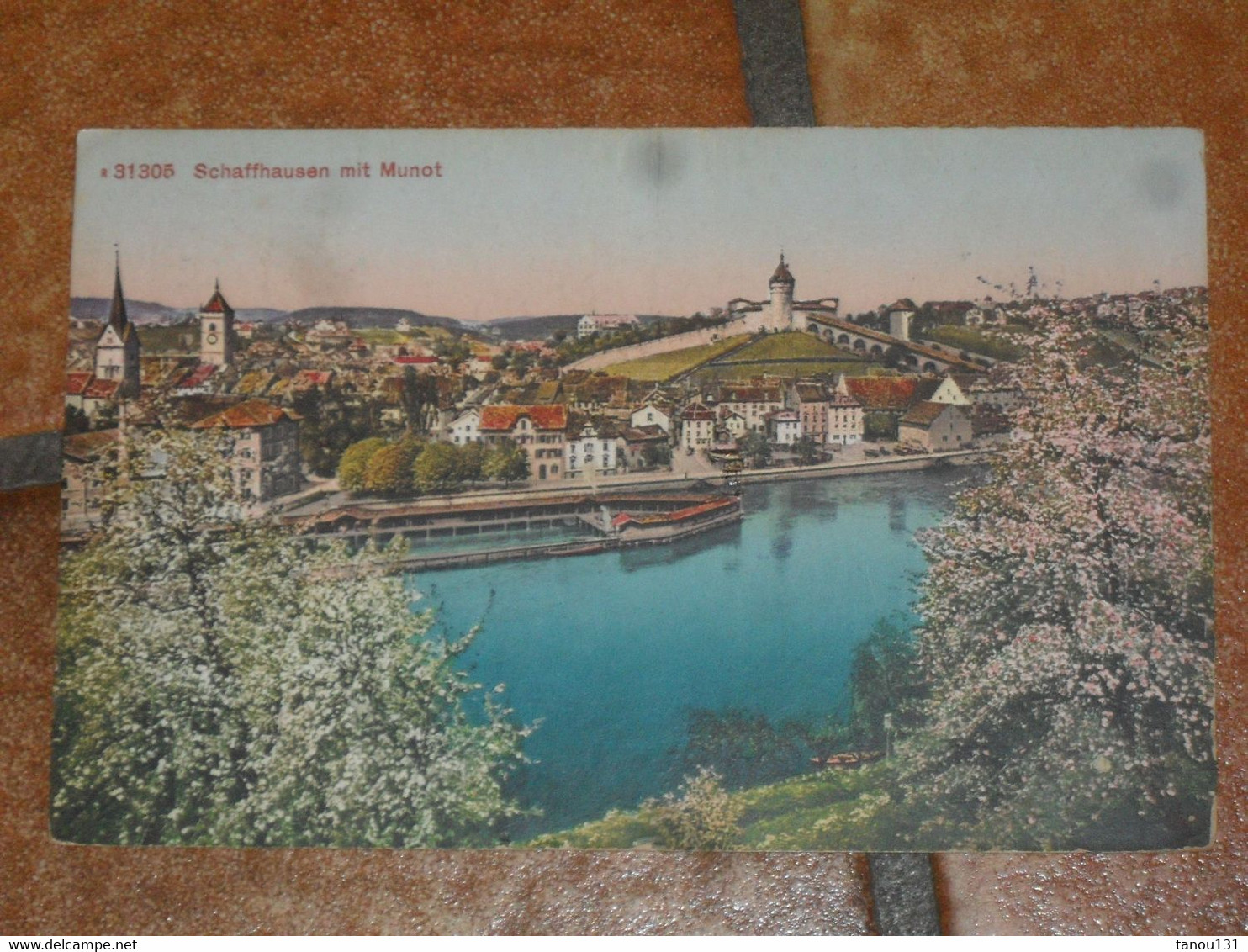 N°31305. SCHAFFHAUSEN MIT MUNOT. CACHET CENSURE MILITAIRE - Andere & Zonder Classificatie