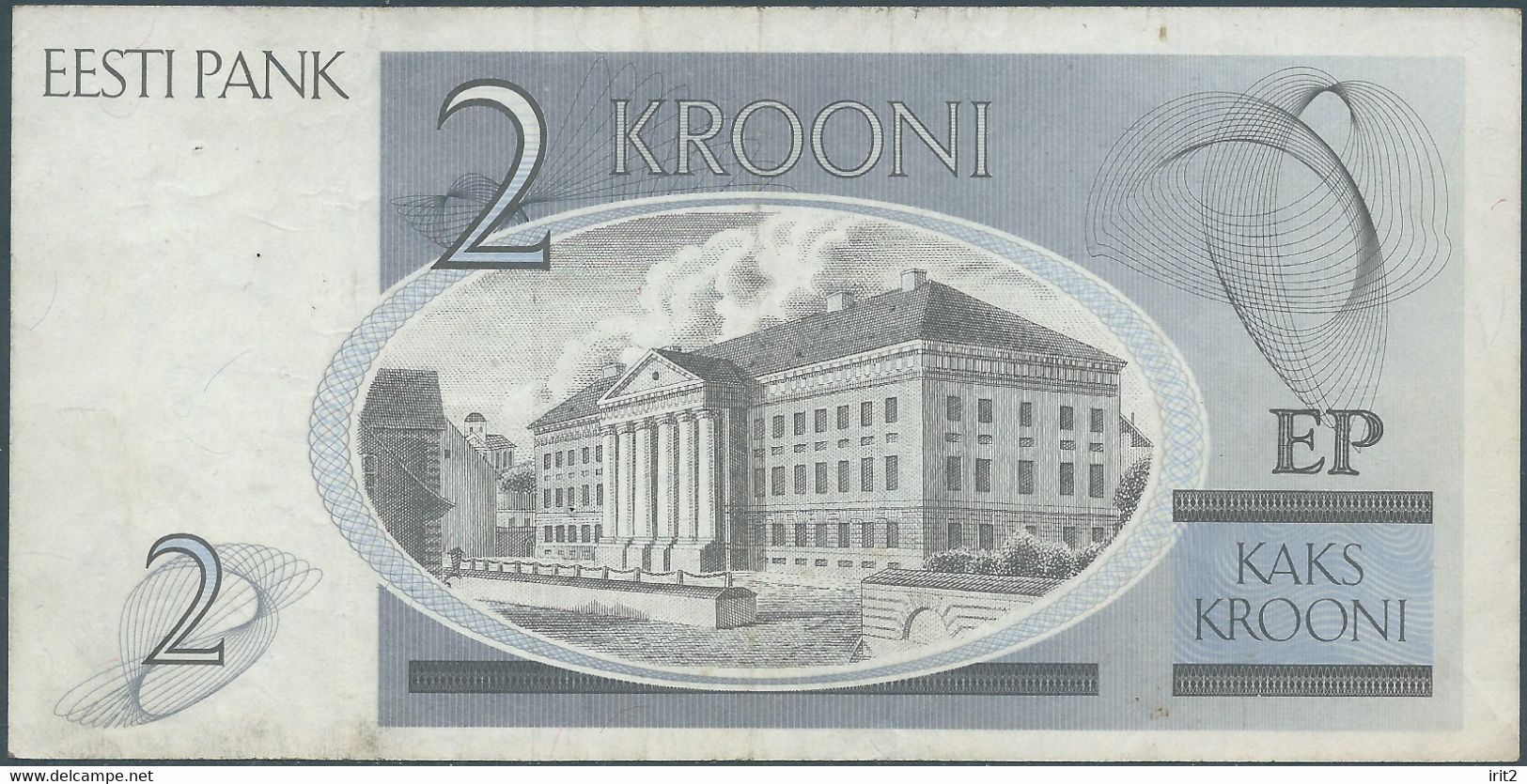 BANKNOTE ESTONIE ESTONIA 1992,EESTI PANK 2 Krooni,Used - Estonia