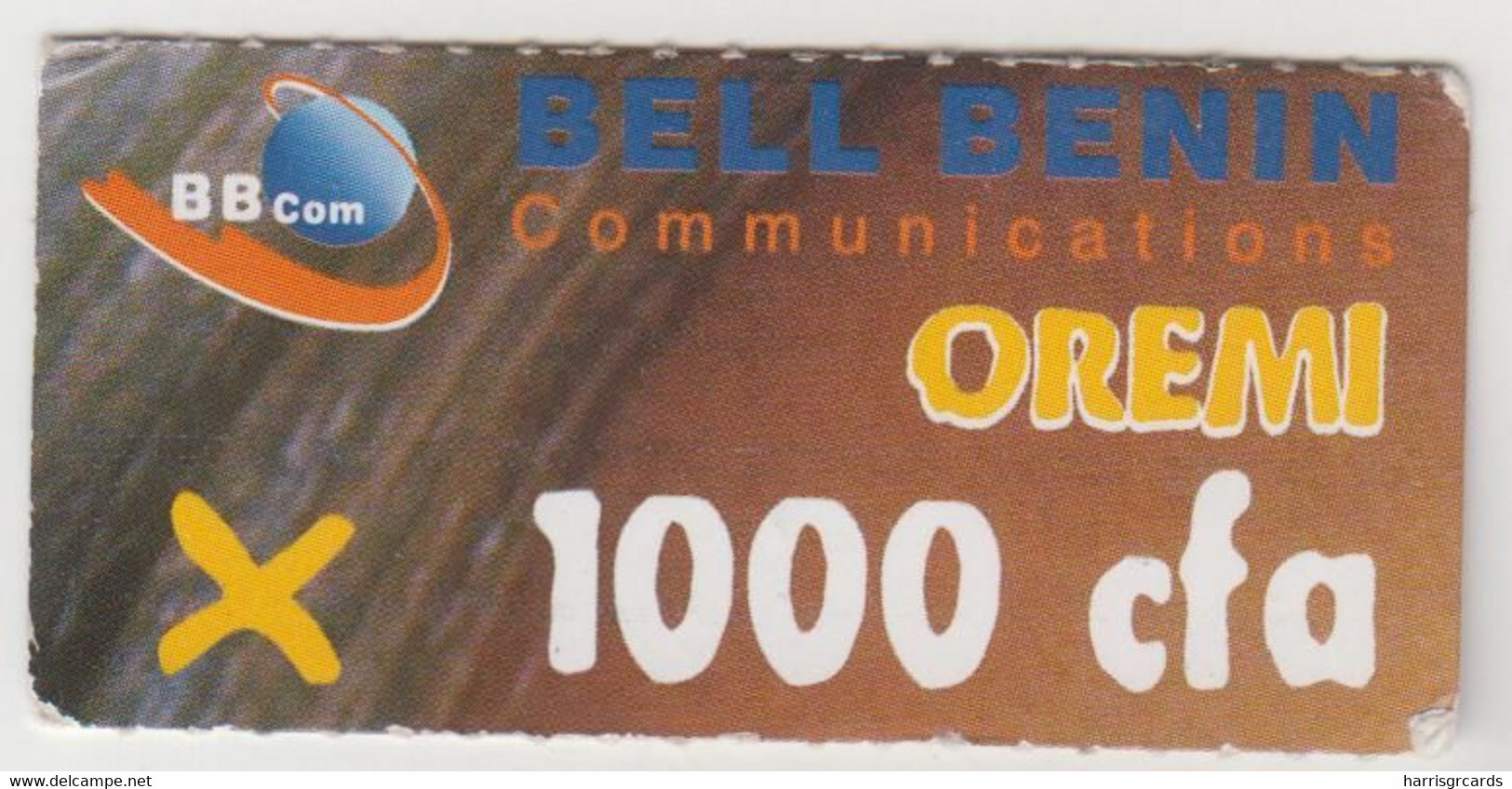 BENIN - OREMI, BELL BENIN COMMUNICATIONS, 1000 CFA, Used - Benin