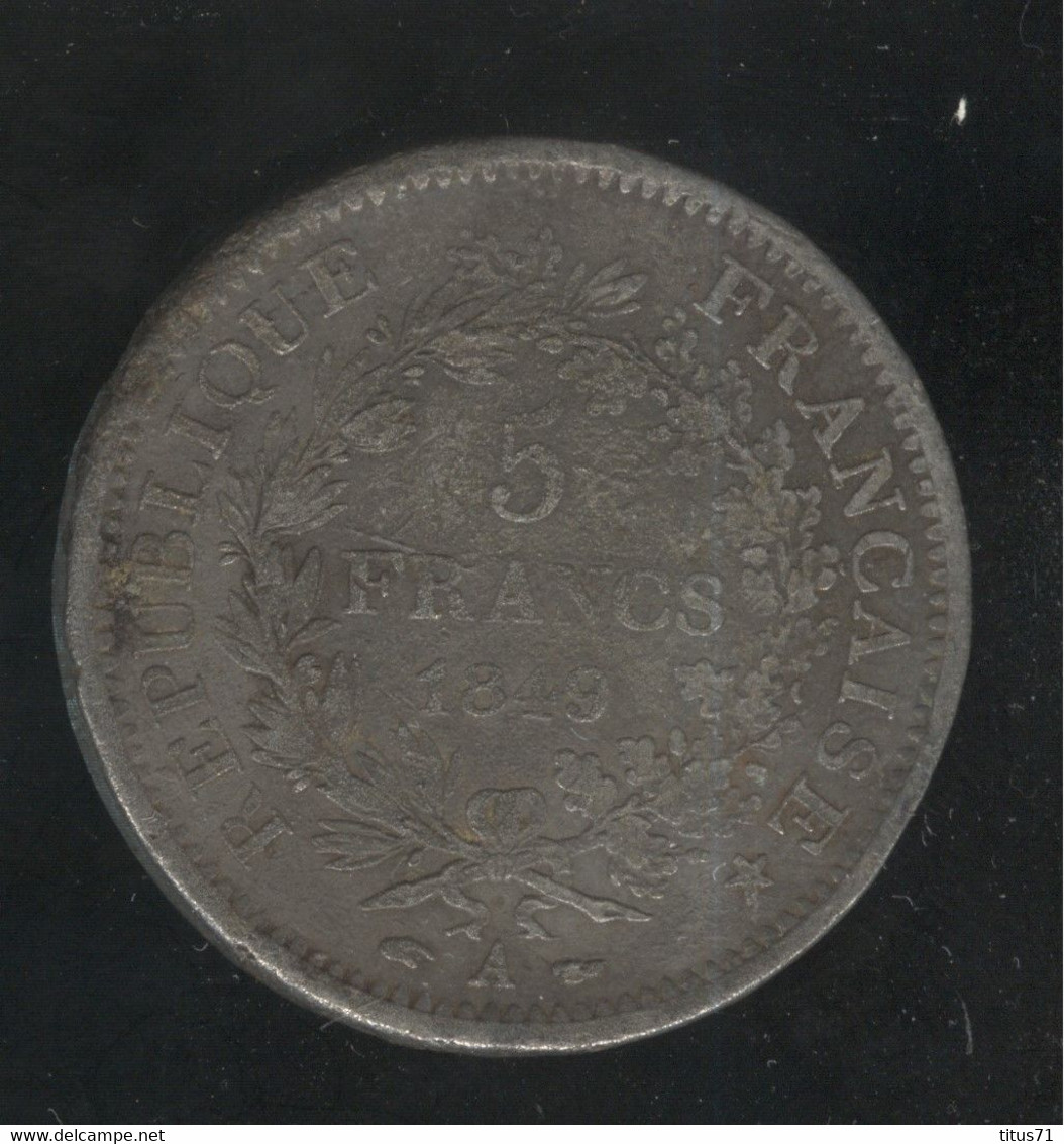 Fausse 5 Francs 1849 - Exonumia - Errores Y Curiosidades