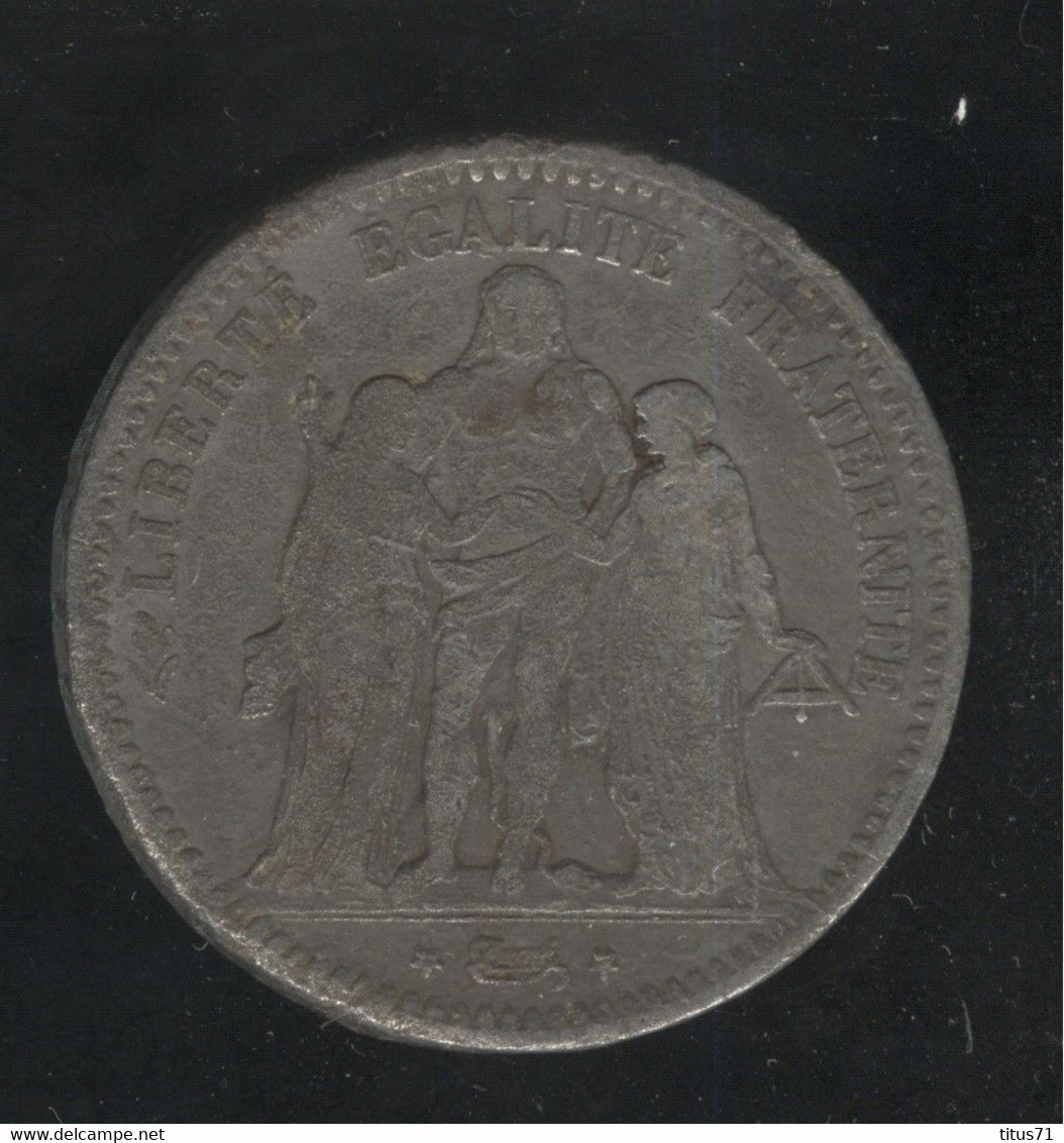 Fausse 5 Francs 1849 - Exonumia - Variétés Et Curiosités