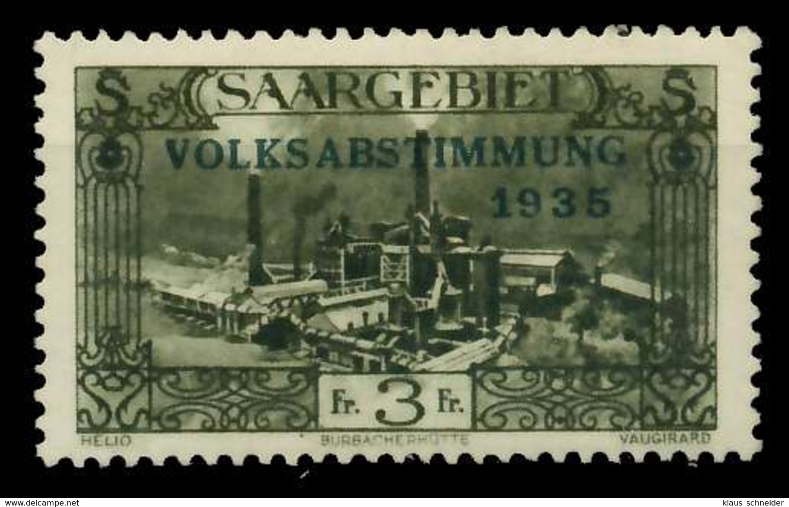 SAARGEBIET 1934 Nr 192 Ungebraucht X794F26 - Unused Stamps