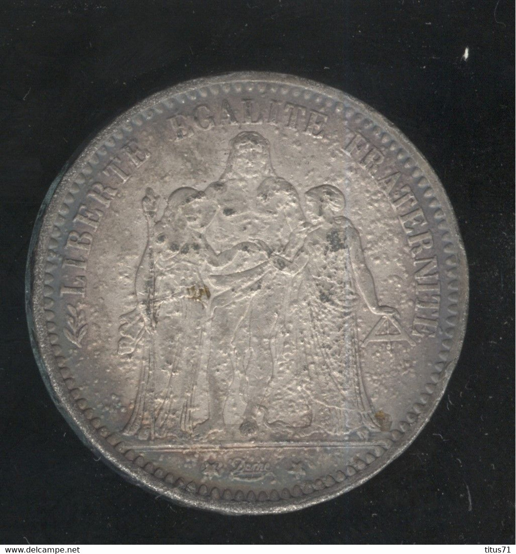 Fausse 5 Francs 1873 - Exonumia - Abarten Und Kuriositäten