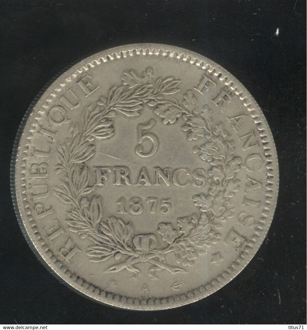 Fausse 5 Francs 1875 - Exonumia - Errores Y Curiosidades