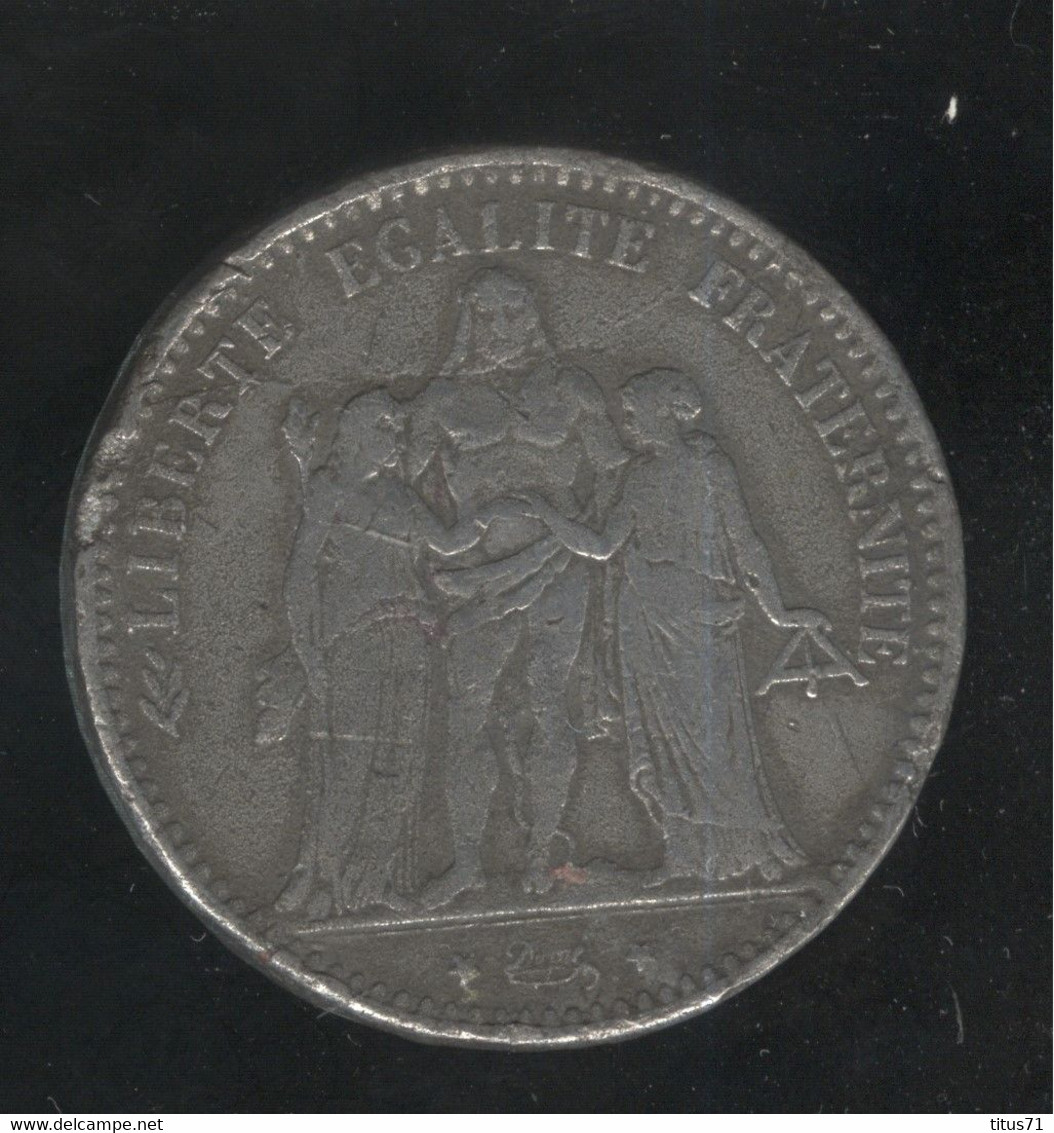 Fausse 5 Francs 1876 - Exonumia - Abarten Und Kuriositäten