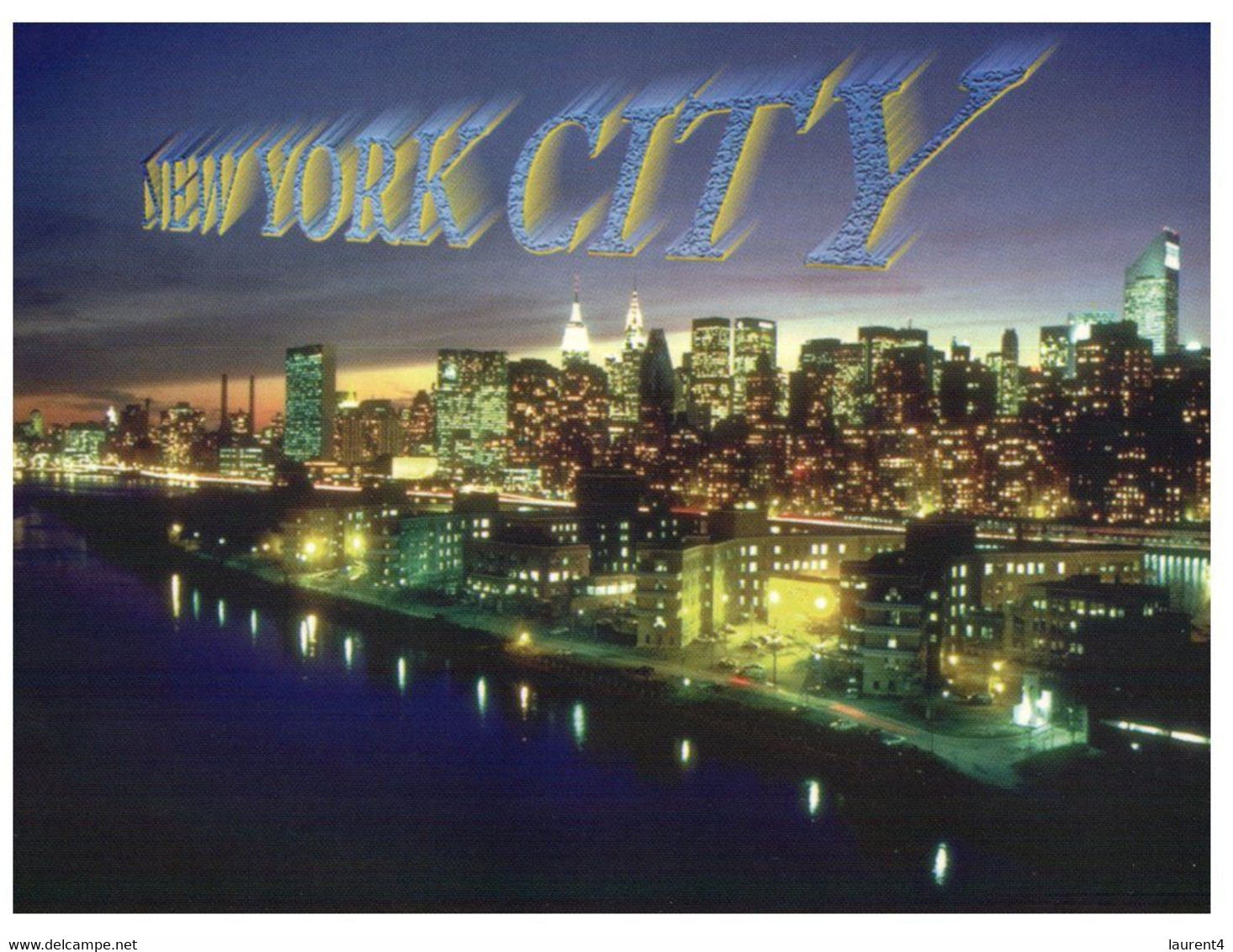 (Q 5) USA - New York City At Night With Roosevelt Island - Chrysler Building
