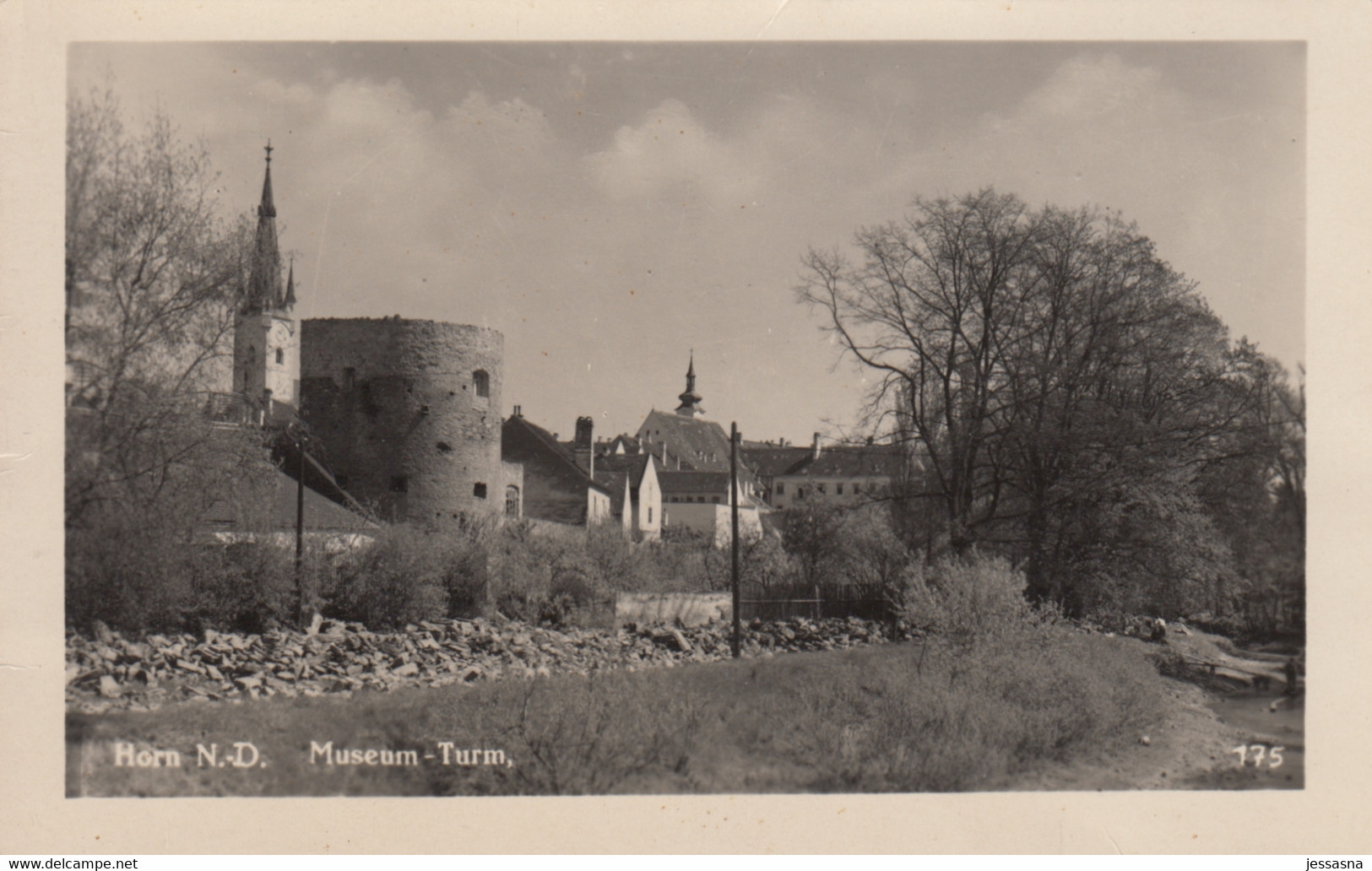 AK - NÖ - Horn - Ortsansicht Beim Alten Museum Turm - 1944 - Horn