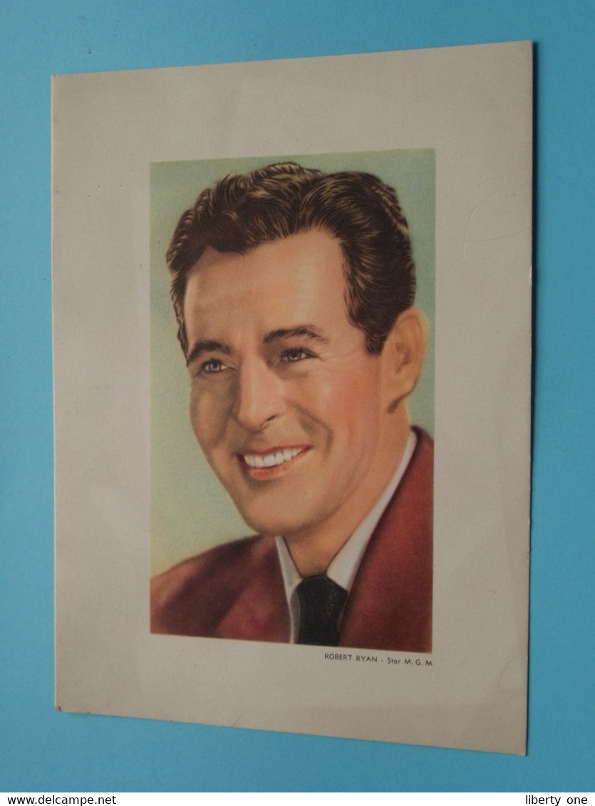 ROBERT RYAN ( Star M.G.M. ) > Format +/- 18 X 13 Cm. ( See / Voir Photo Svp ) ! - Andere & Zonder Classificatie