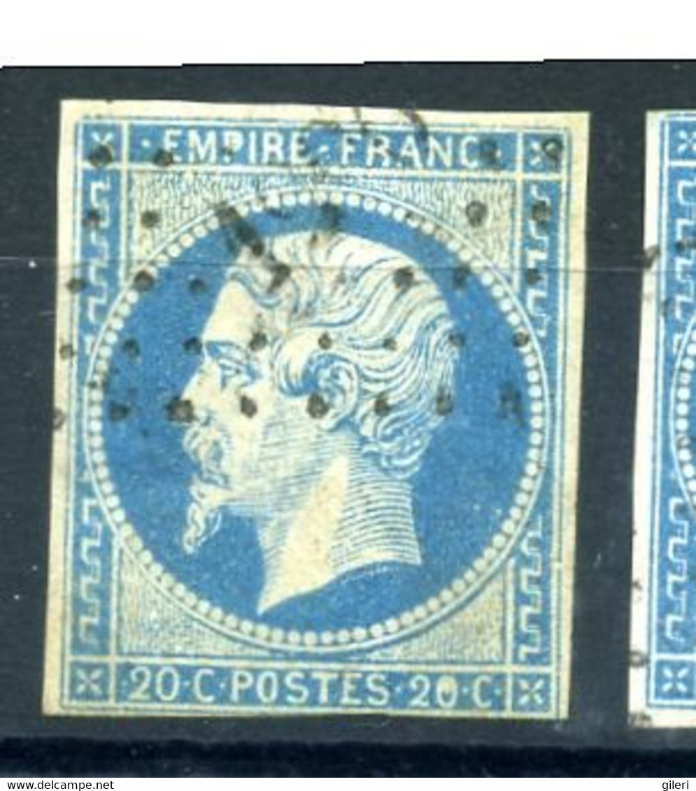 N 14A Ob PC2706 - Variété : Point Dans Le 0 - 1853-1860 Napoleone III