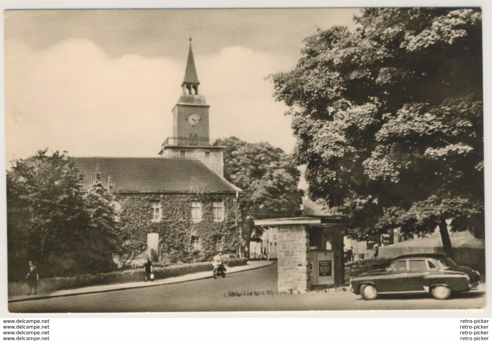 AK  Hohenmölsen Bezirk Halle Rathaus Mit Auto  1966 _ Kleinformat _Ansichtskarte - Halle (Saale)