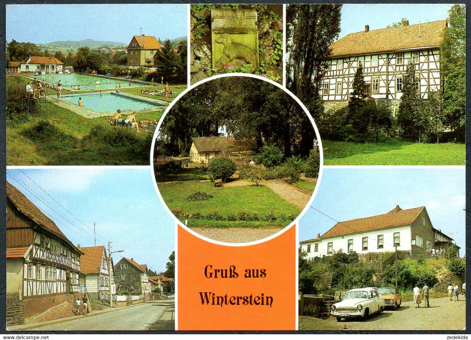 E1336 - TOP Winterstein Freibad Schwimmbad - Auslese Bild Verlag - Waltershausen