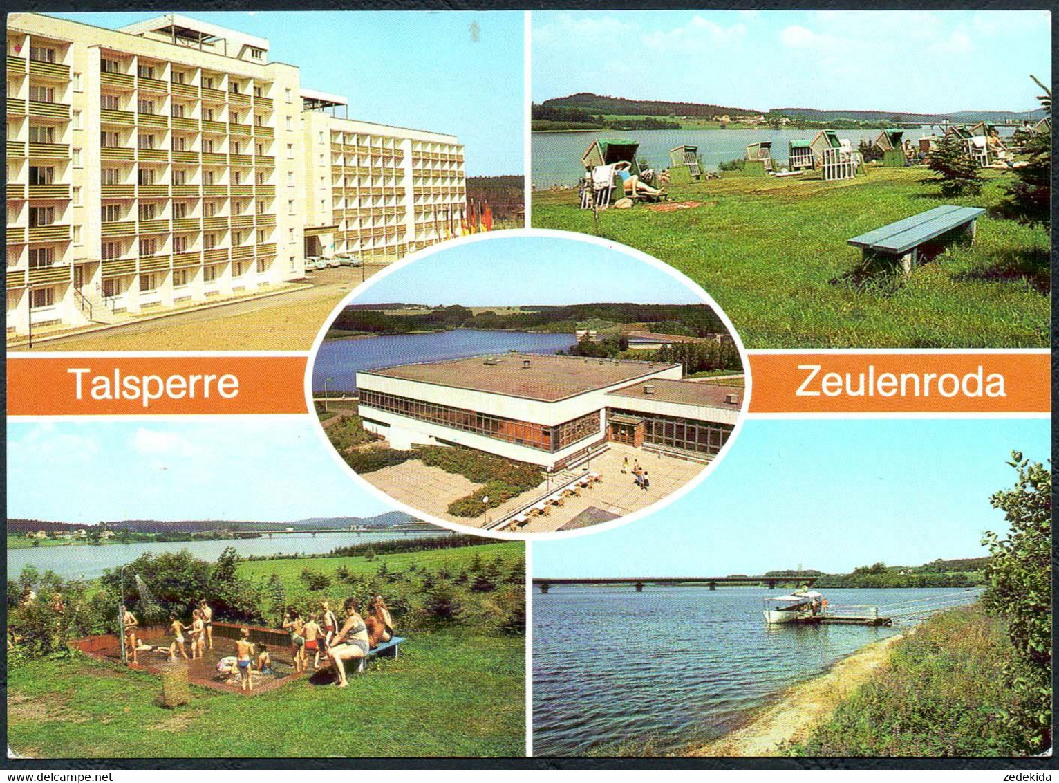 E1416 - TOP Zeulenroda Talsperre FDGB Heim Neubauten Großplatte - Auslese Bild Verlag - Zeulenroda