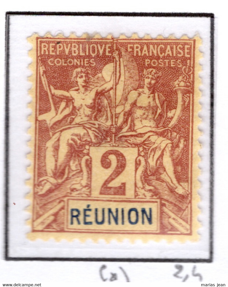 Ex Colonie Française  *  La Réunion  *  Poste  33  N(*) - Unused Stamps