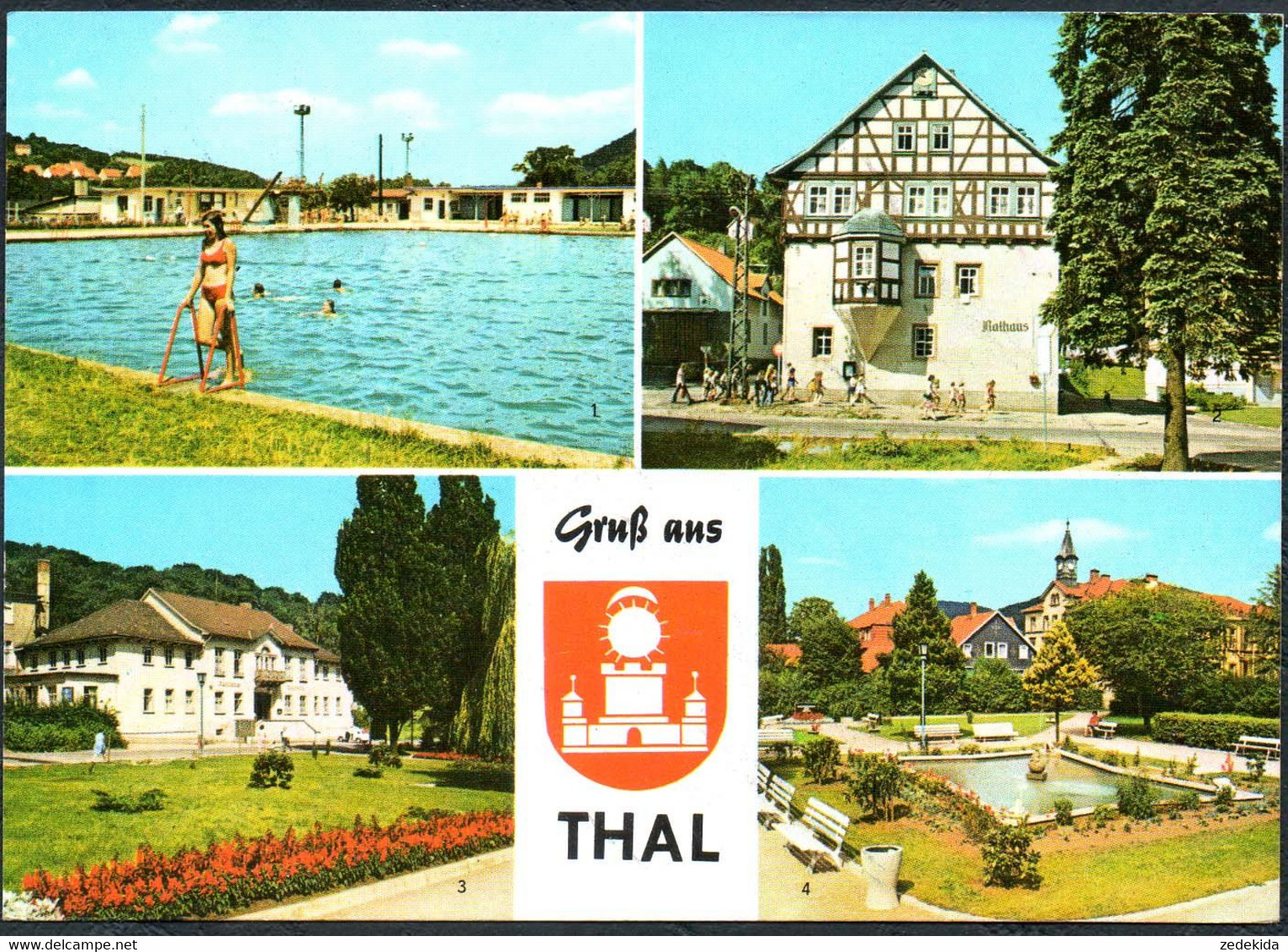 E1429 - TOP Thal Freibad Schwimmbad - Auslese Bild Verlag - Waltershausen