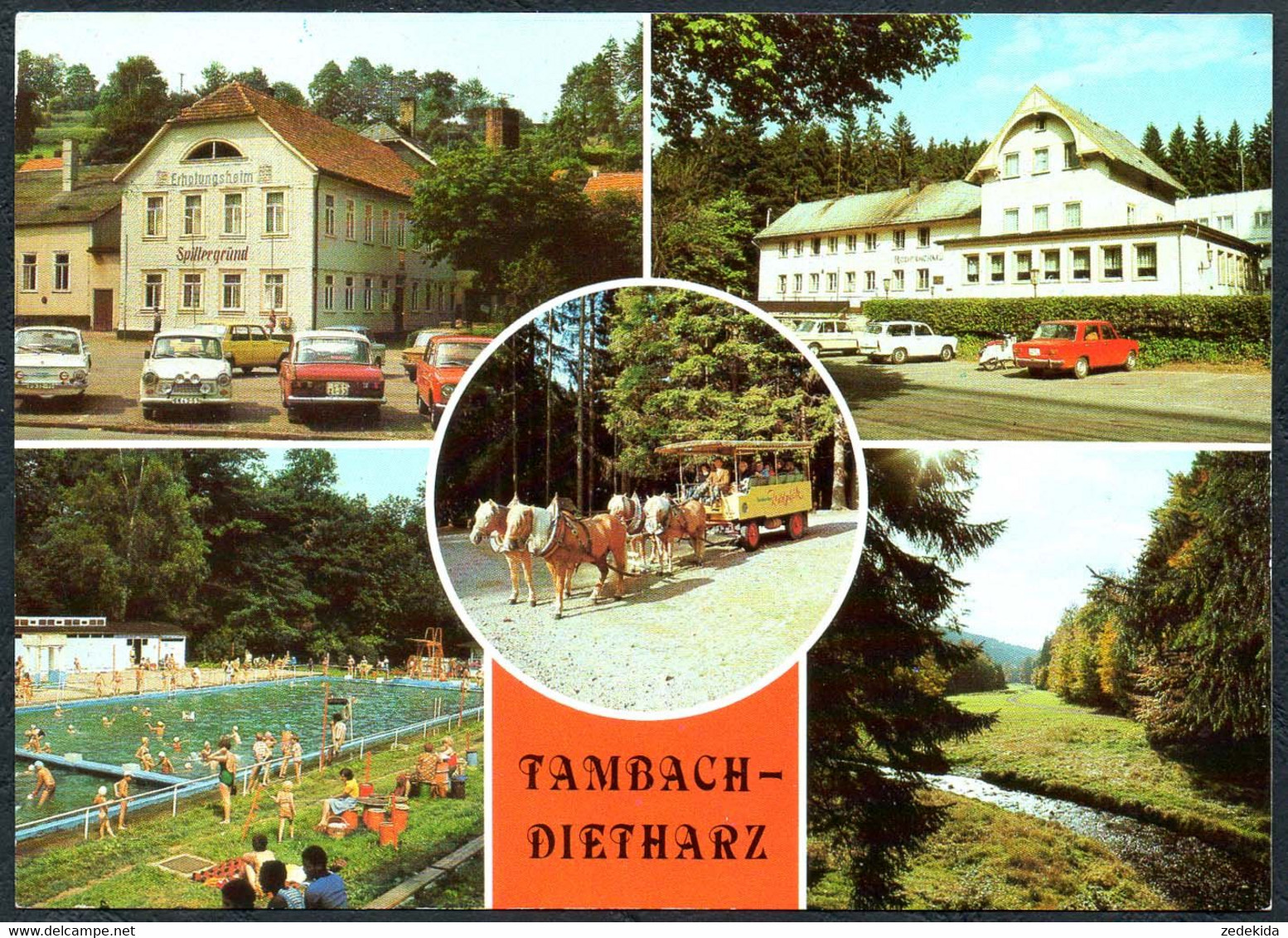 E1432 - TOP Tambach Dietharz Freibad Schwimmbad - Auslese Bild Verlag - Tambach-Dietharz