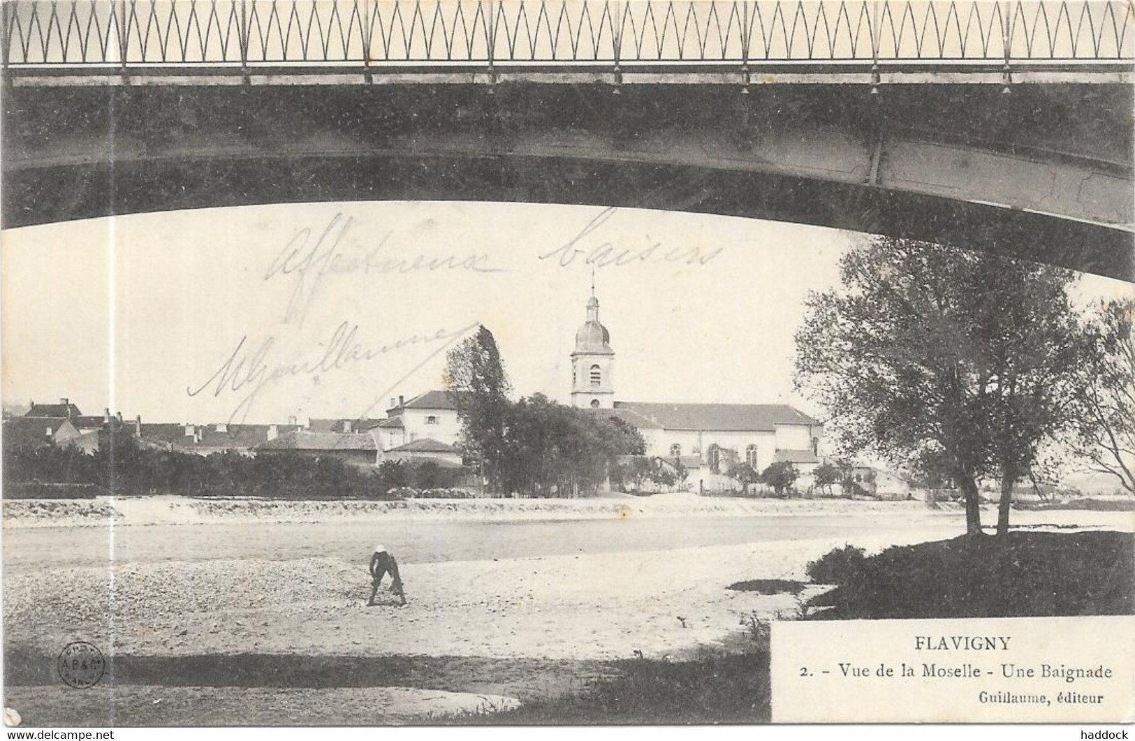 FLAVIGNY : VUE DE LA MOSELLE - UNE BAIGNADE - Other & Unclassified