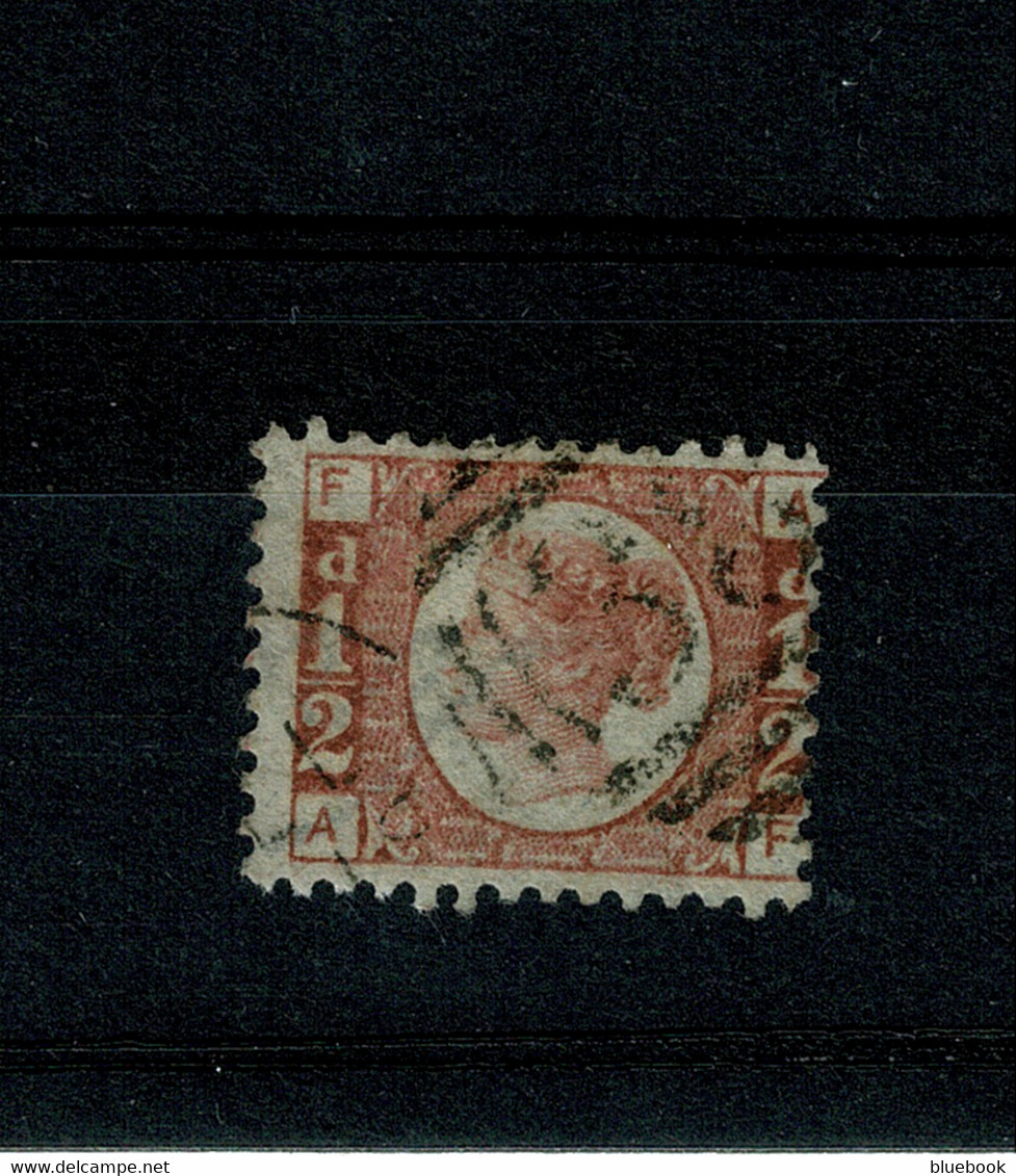 Ref 1401 -  1870  - Great Britain - 1/2d Bantam  Plate 1- Fine Used Stamp SG 48 - Cat £100 - Oblitérés