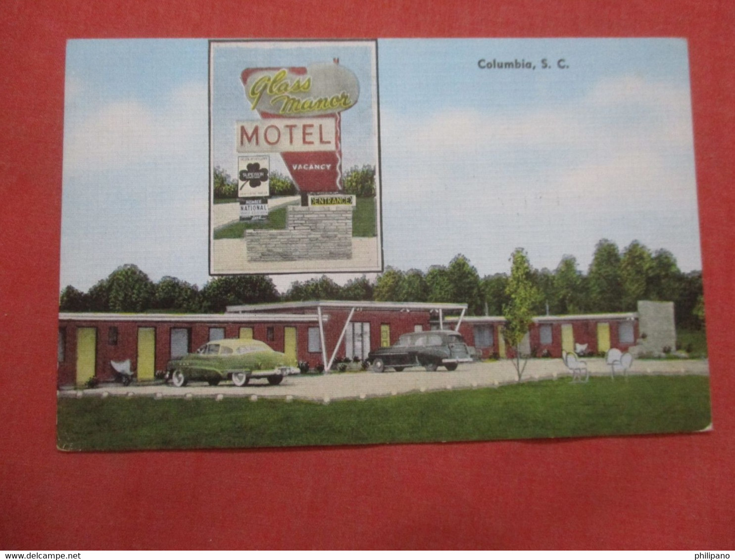 Glass Manor  Motel  Columbia   South Carolina       Ref  4398 - Columbia