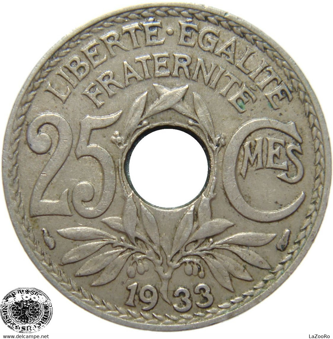 LaZooRo: France 25 Centimes 1933 XF - Andere & Zonder Classificatie