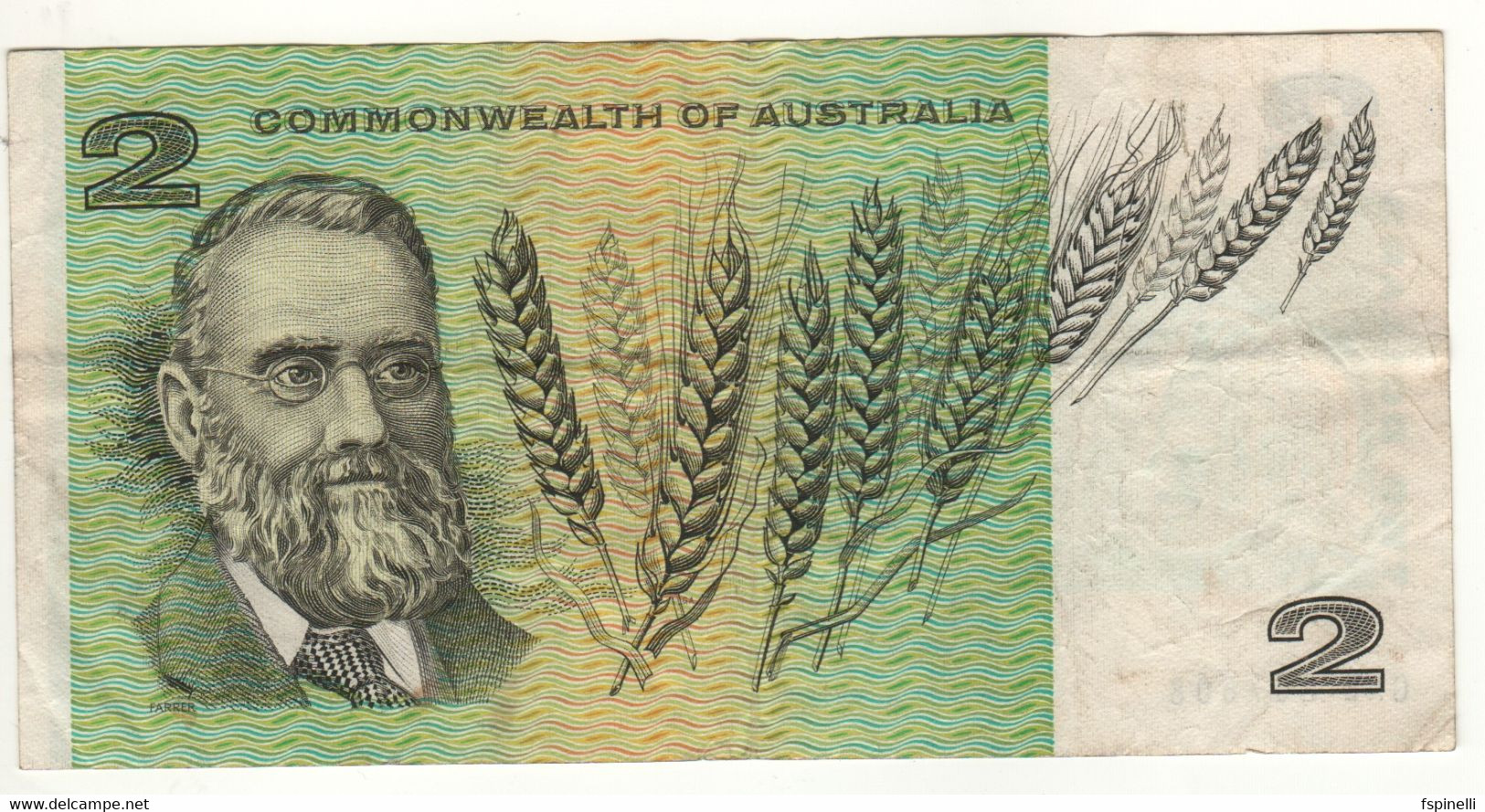 AUSTRALIA  $ 2  P38c   Commonwealth Of Australia  ( John McArthur, Sheep - William Farrer, Wheat ) - 1966-72 Reserve Bank Of Australia