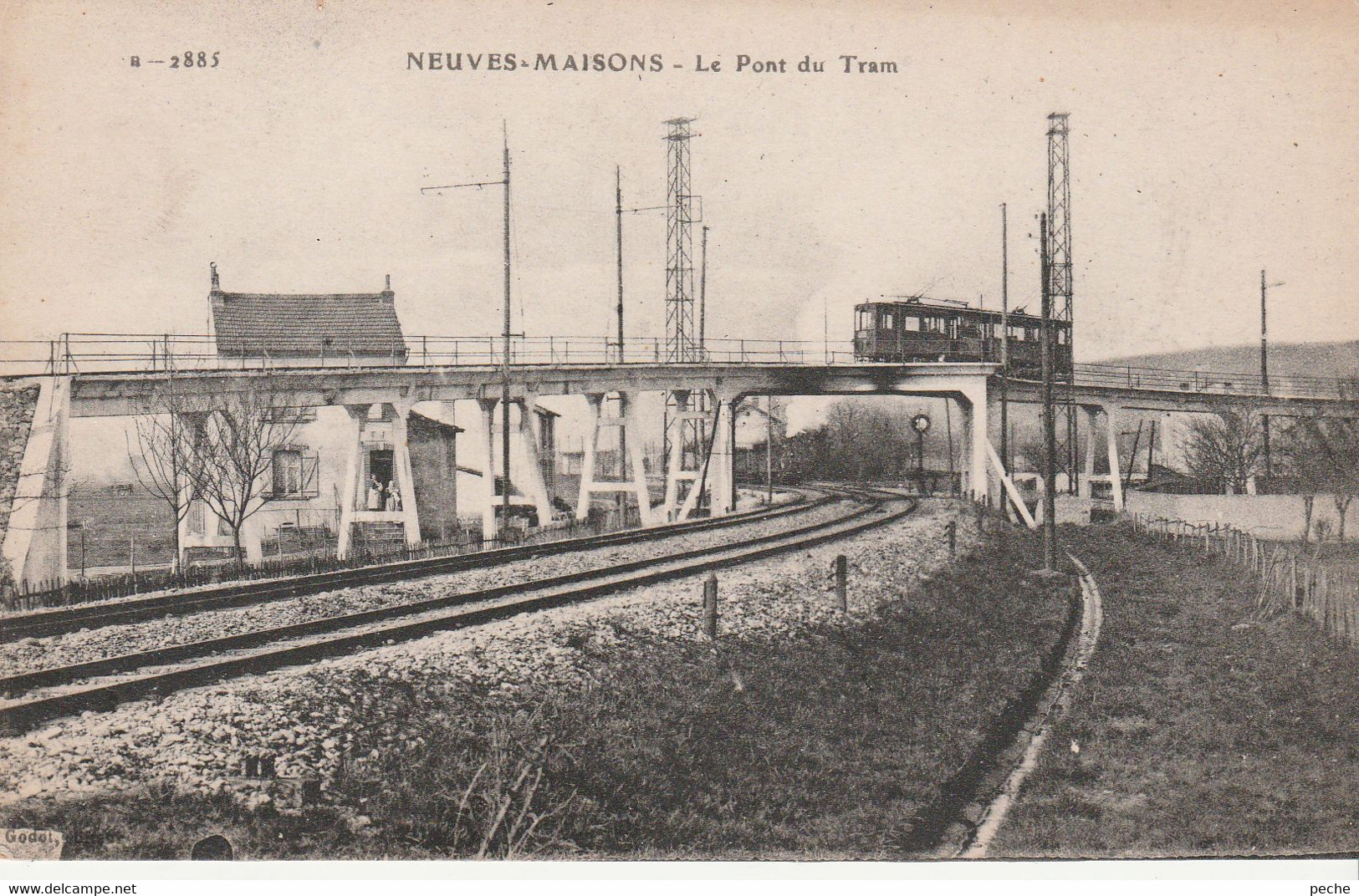 N°5272 R -cpa Neuves-Maisons -le Pont Du Tram- - Structures