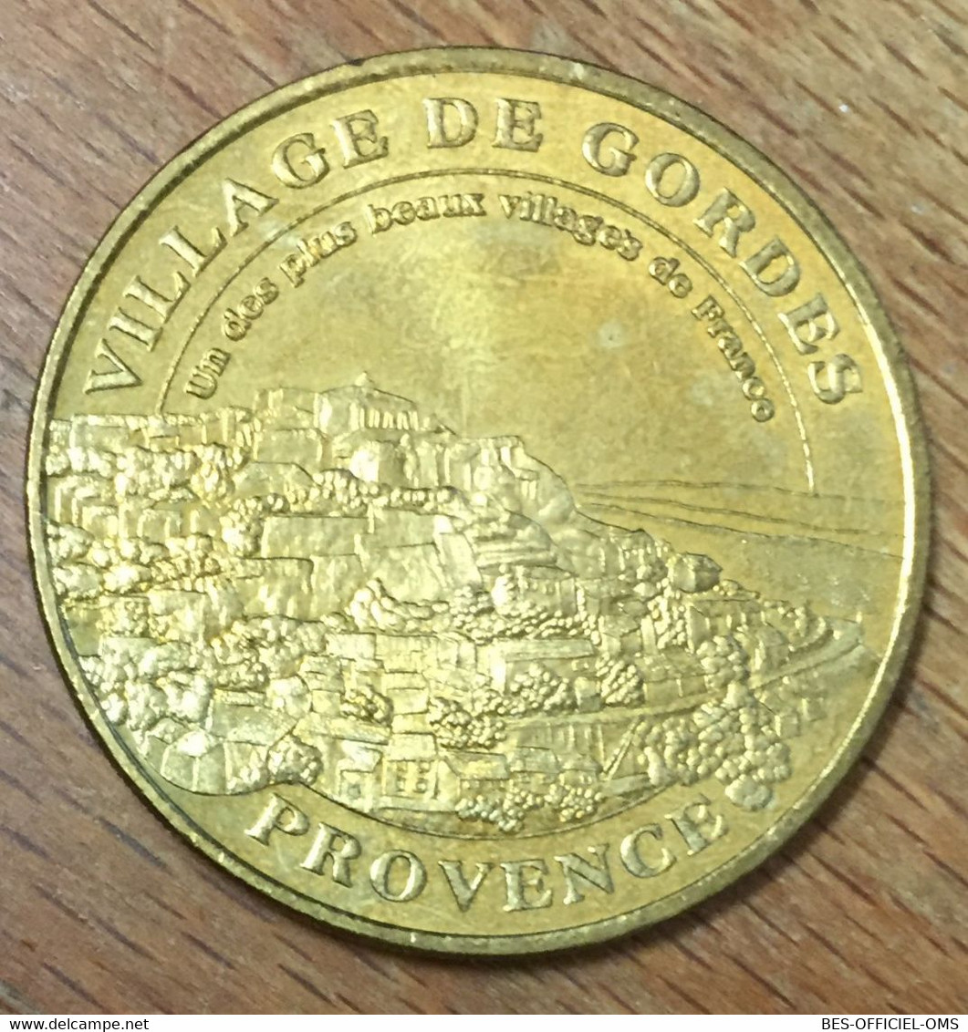 84 GORDES LE VILLAGE PROVENCE MDP 2010 MÉDAILLE SOUVENIR MONNAIE DE PARIS JETON TOURISTIQUE MEDALS COINS TOKENS - 2010