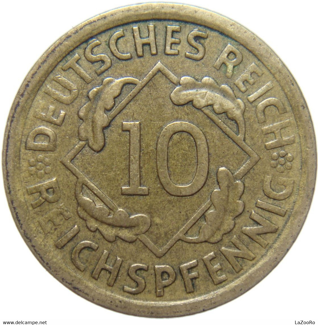 LaZooRo: Germany 10 Pfennig 1935 A XF - 10 Rentenpfennig & 10 Reichspfennig