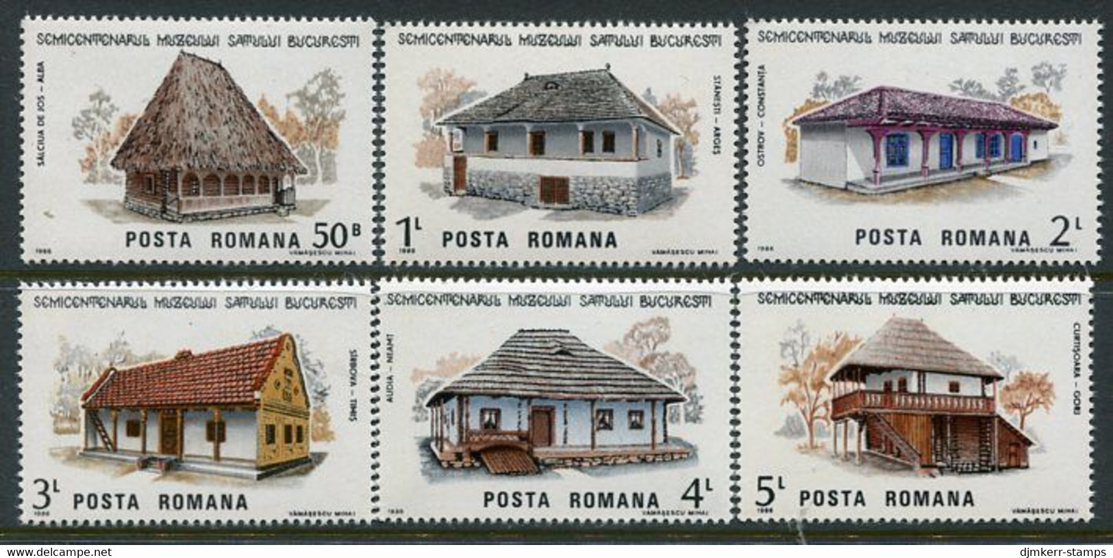 ROMANIA 1986 Open-air Museum MNH / ** .  Michel 4275-80 - Nuevos