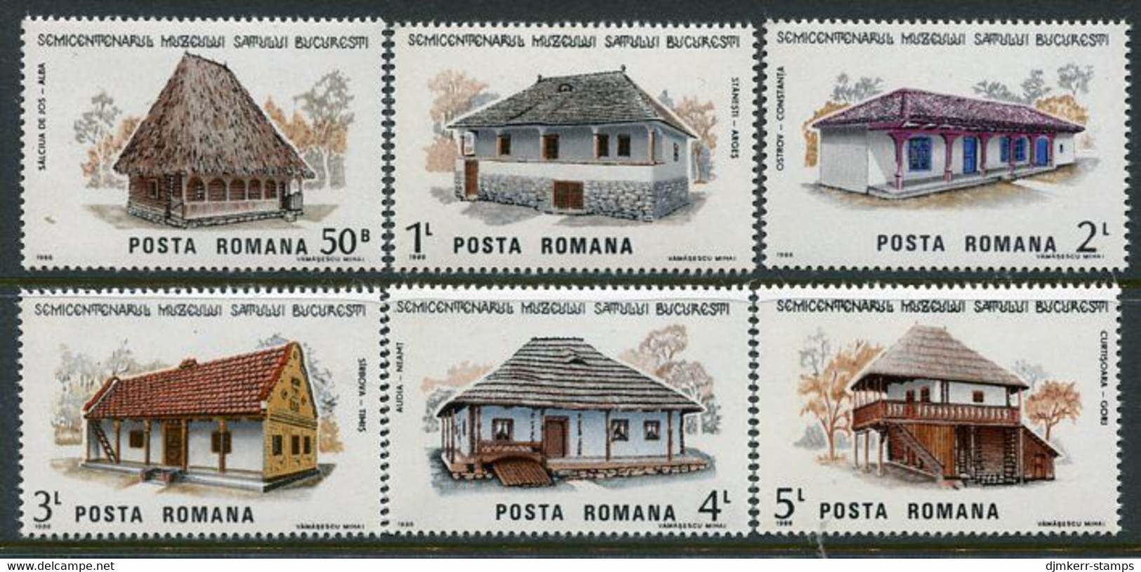 ROMANIA 1986 Open-air Museum MNH / ** .  Michel 4275-80 - Nuovi