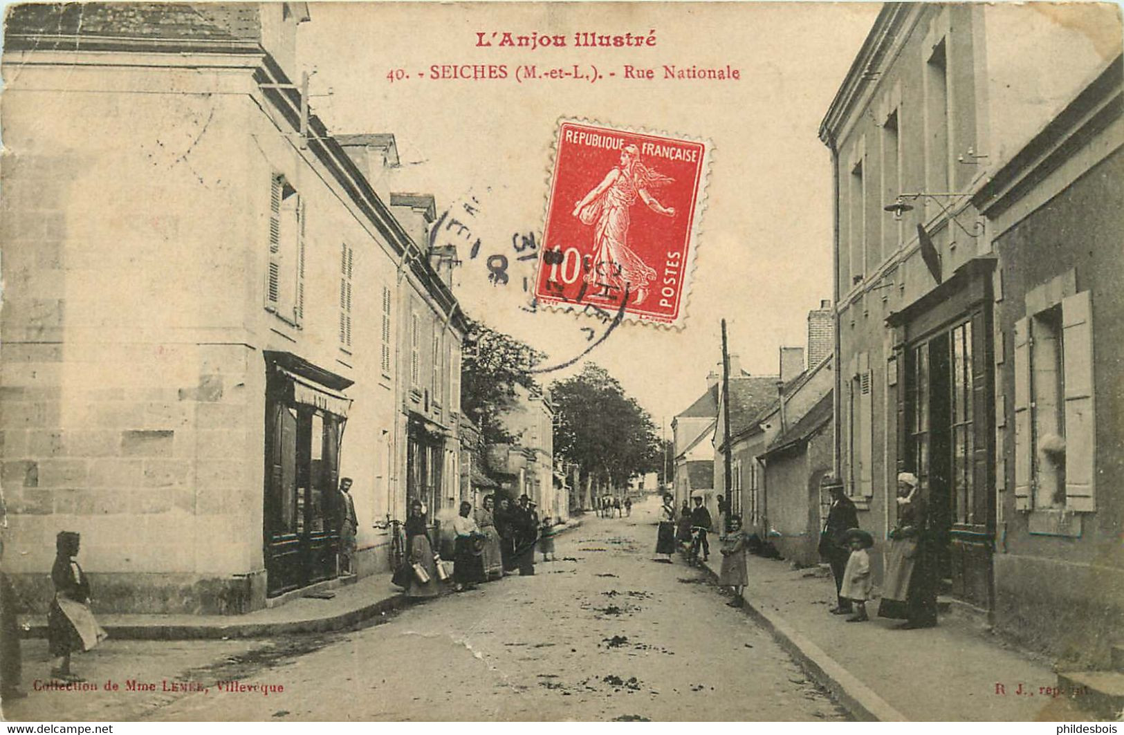 MAINE ET LOIRE  SEICHES  Rue Nationale - Seiches Sur Le Loir