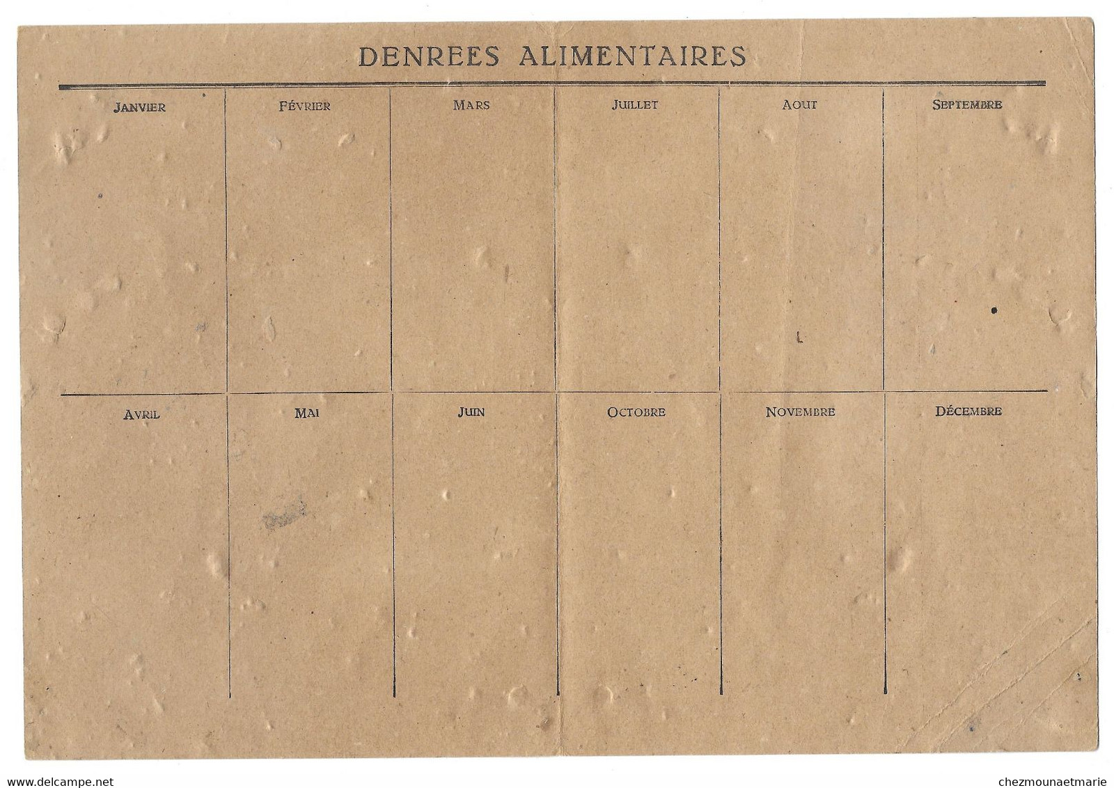 1945 CARTE AUTORISATION D ACHAT LAVAL PAUL BRIGADIER 3/24 RAD ARMEE FRANCAISE D OCCUPATION - Documenti