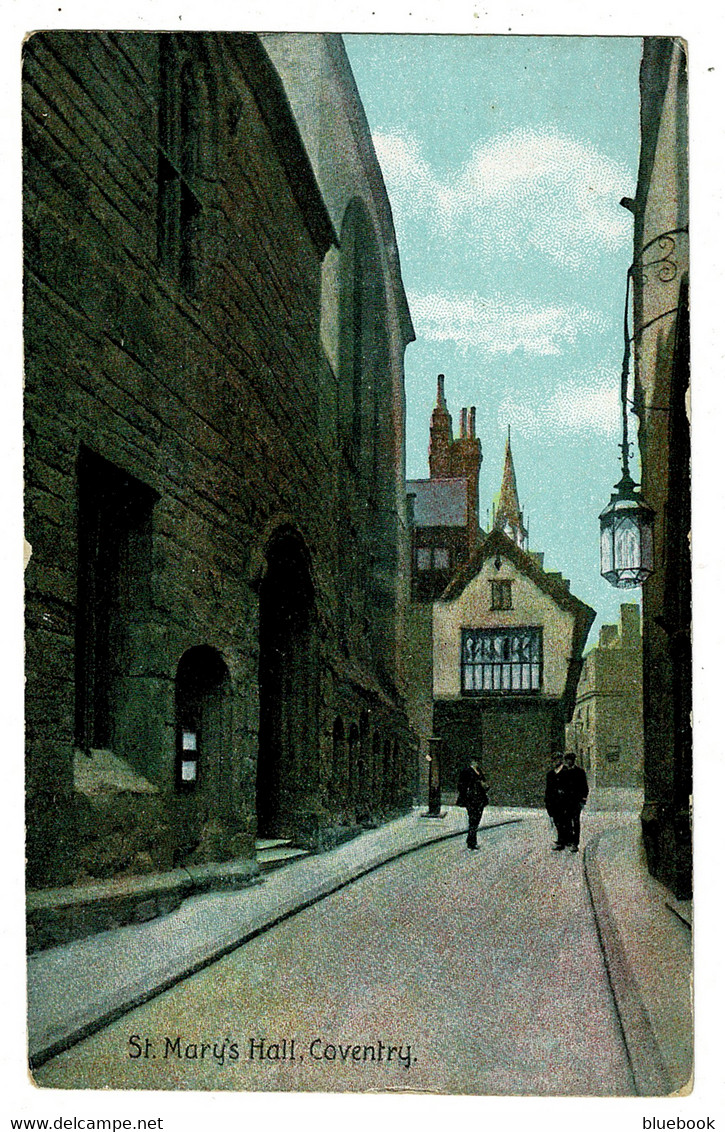 Ref 1404 - Early Postcard - St Mary's Hall - Coventry Warwickshire - Coventry