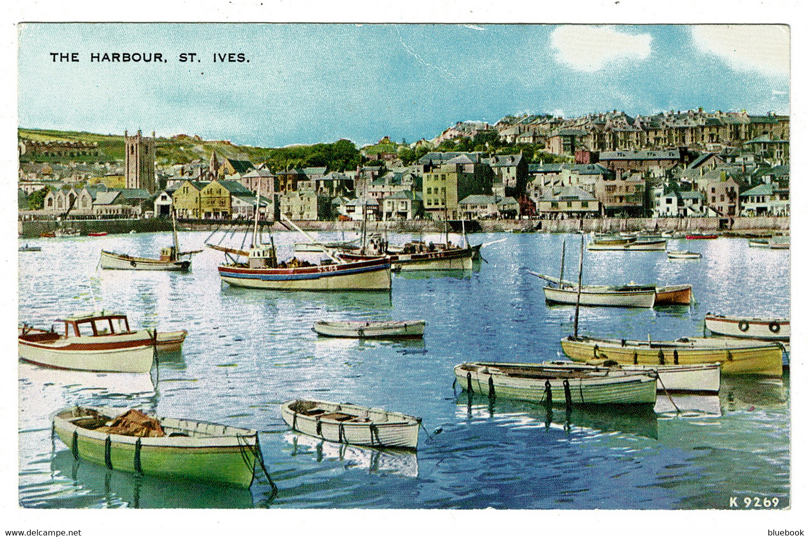 Ref 1404 - Postcard - Boats In The Harbour - St Ives Cornwall - St.Ives