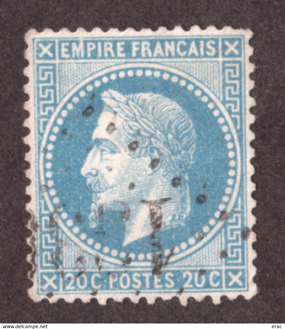 Napoléon III Lauré N° 29A Bleu Clair - Variété "M" De Empire Relié En Haut - Oblitération GC - 1863-1870 Napoleone III Con Gli Allori