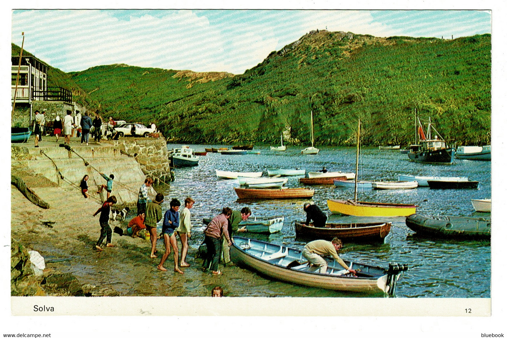 Ref 1404 - Postcard - Solva Boats & Harbour - Pembrokeshire Wales - Pembrokeshire