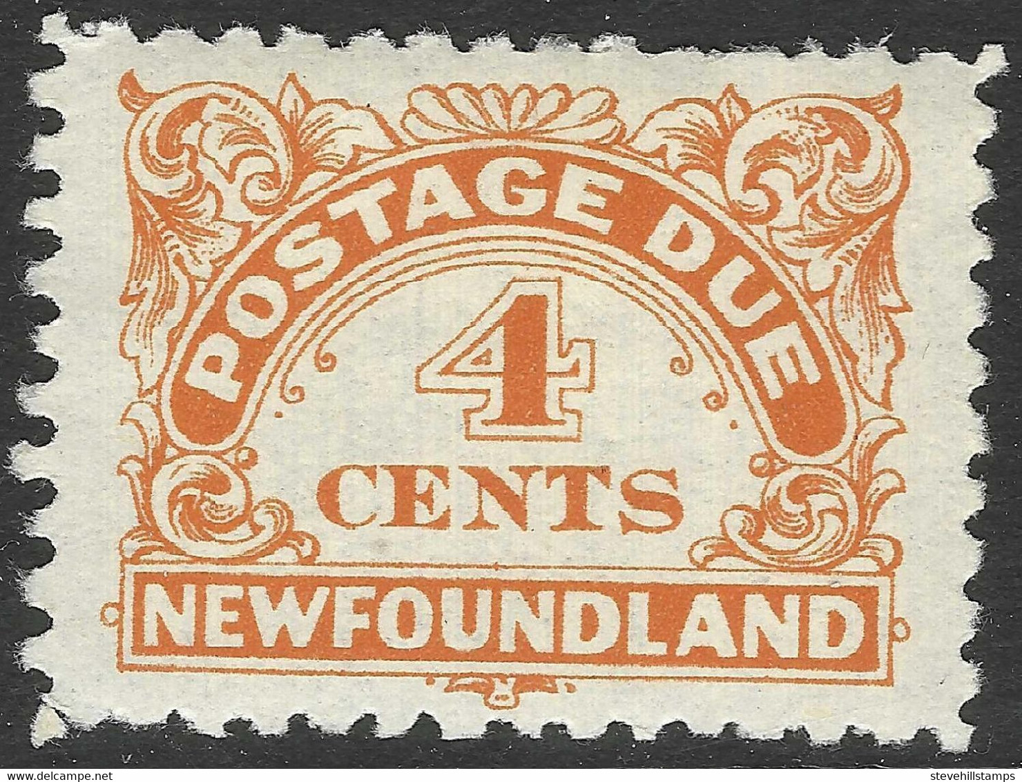 Newfoundland. 1939-49 Postage Due. P10 4c MH. SG D4 - Back Of Book