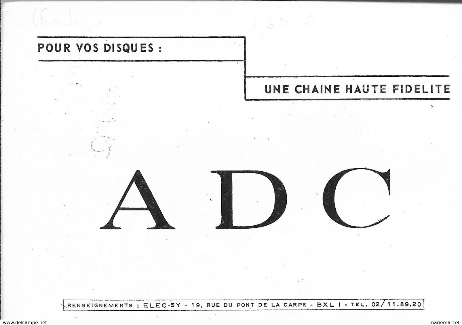 CHANTEUSE - VALERIE PASCALE - POUR VOS DISQUES :UNE CHAÎNE HAUTE FIDELITE-Carte Dédicacée-CPSM Grand Format Noir & Blanc - Singers & Musicians