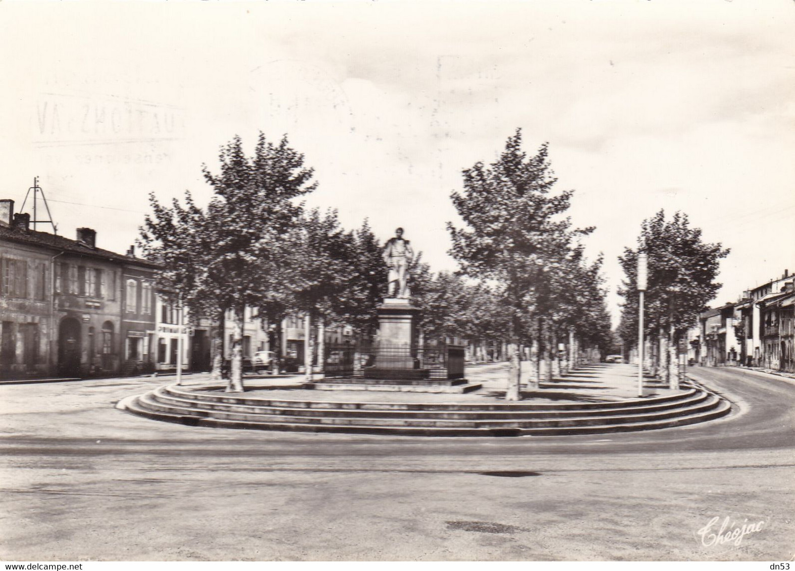 Haute-Garonne- Muret - Allées Maréchal Niel Et Statue (le Maréchal Niel (1802-1869) Est Originaire De Muret) - Muret