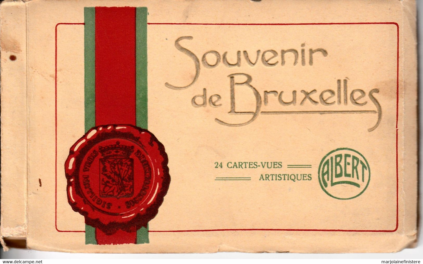 Carnet Souvenir De Bruxelles - Cartes Vues - Marque Albert - Les Plus Jolies. - Loten, Series, Verzamelingen